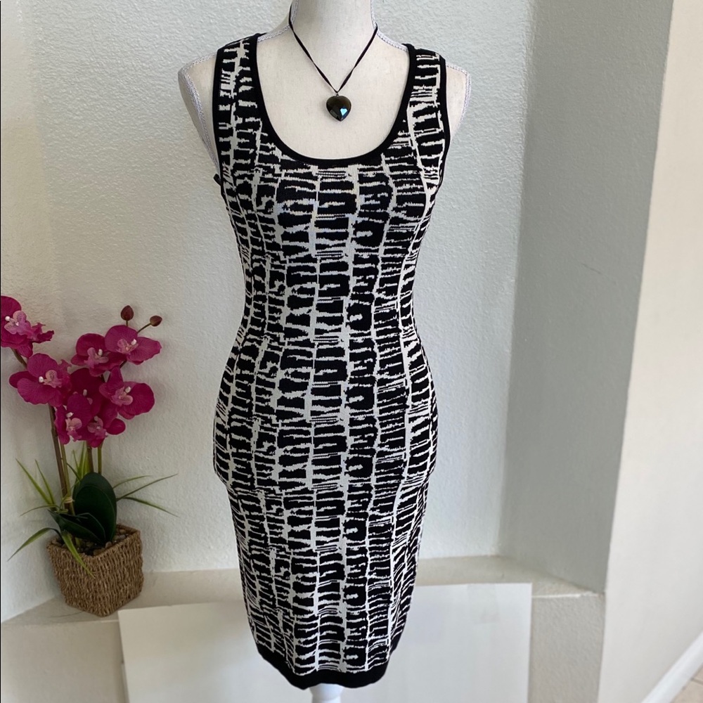 ⛩XOXO Black and White Sweater Dress